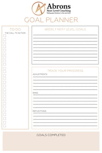 Weekly Action Plan Worksheet